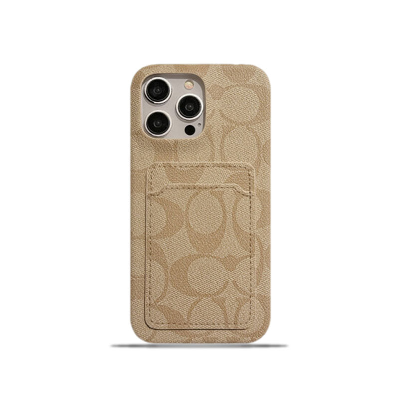 Klasické bílé pouzdro na iPhone s držákem karet -JQB240330