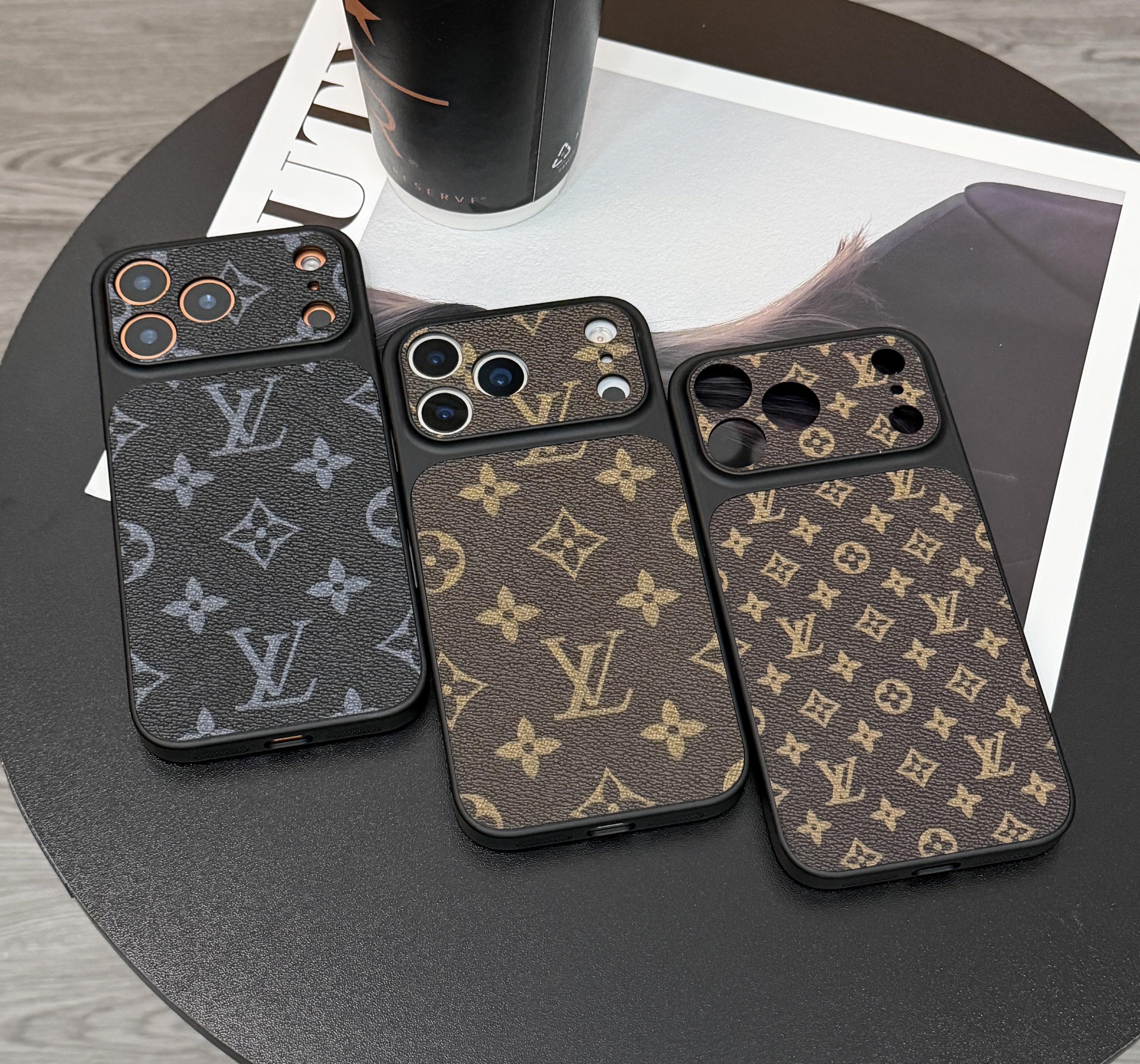 MagSafe Classic Monogram Leather iPhone Case