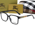 Unisex Retro-Quadratbrille mit Karomuster