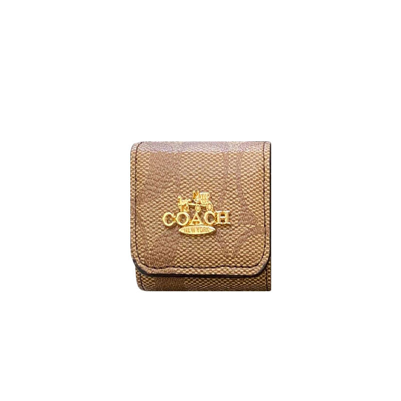 Coques de luxe Coach AirPods 3e génération marron clair-LGK240425