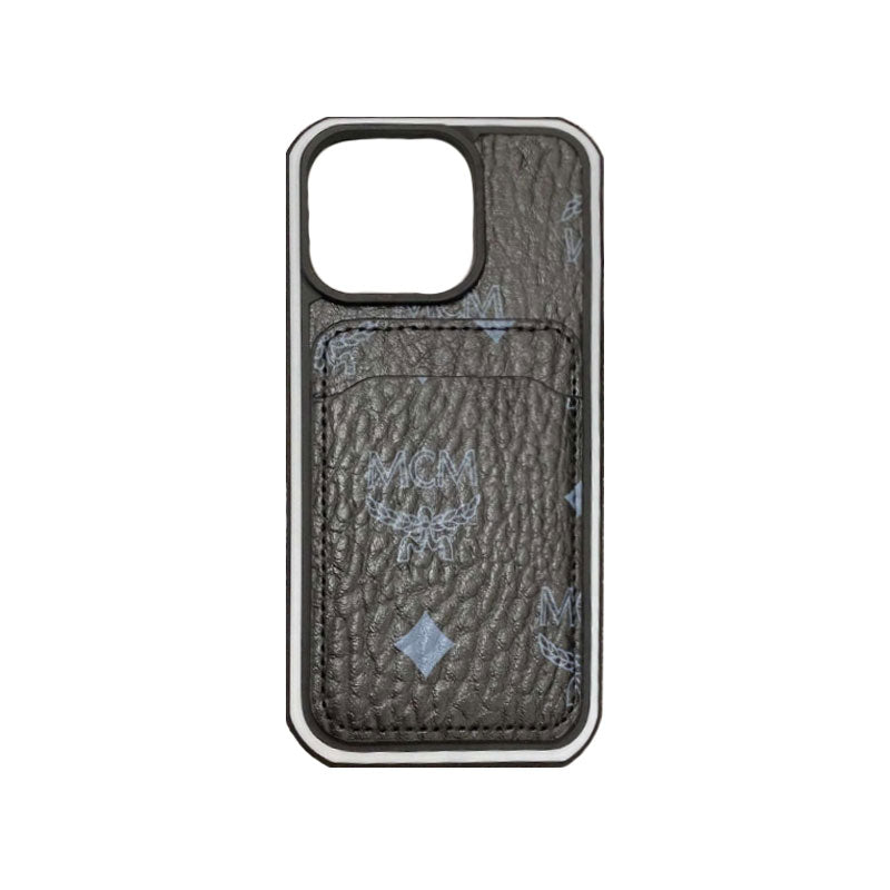 Étui de téléphone MCM avec porte-cartes Jaune-MCK240603