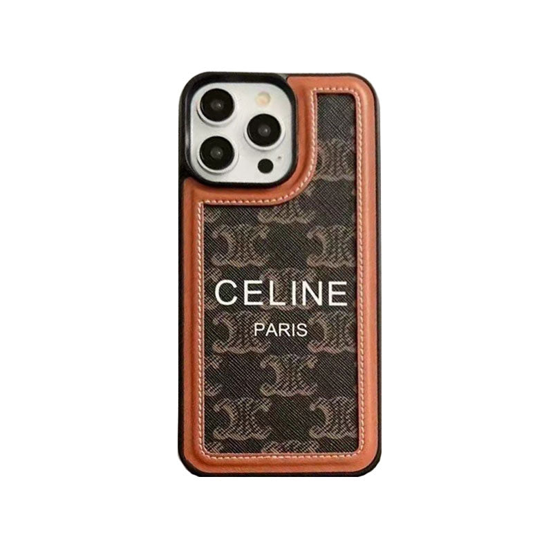 Černé pouzdro Celine na iPhone s páskem - SZ231124