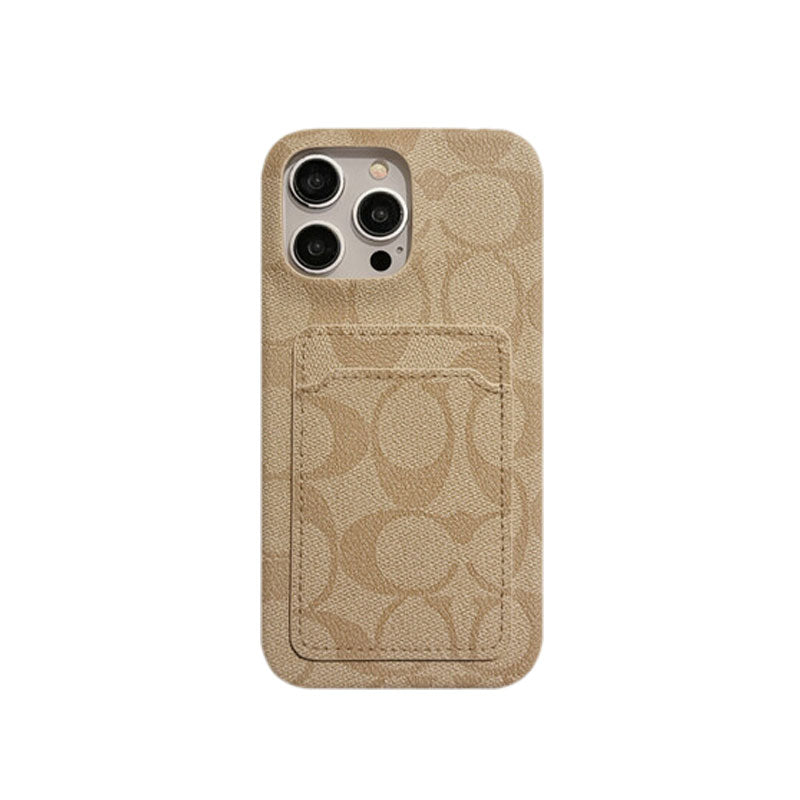 Klasické bílé pouzdro na iPhone s držákem karet -JQB240330