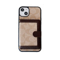 Coque iPhone Classique Avec Portefeuille Et Bandoulière Blanc -XK240402
