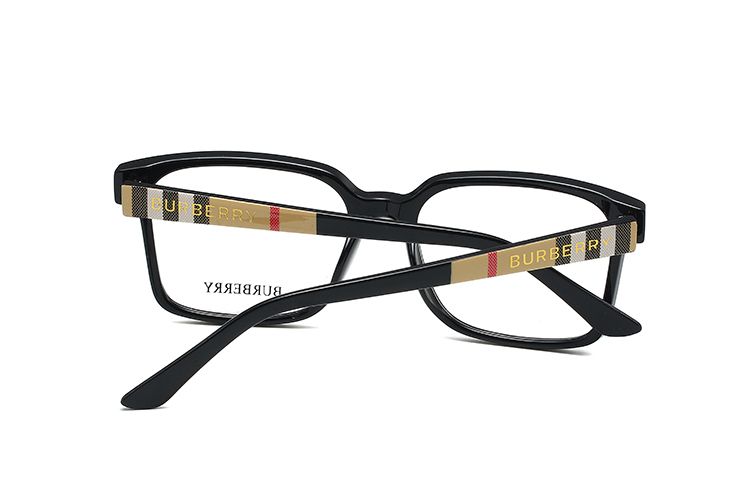 Unisex Retro-Quadratbrille mit Karomuster