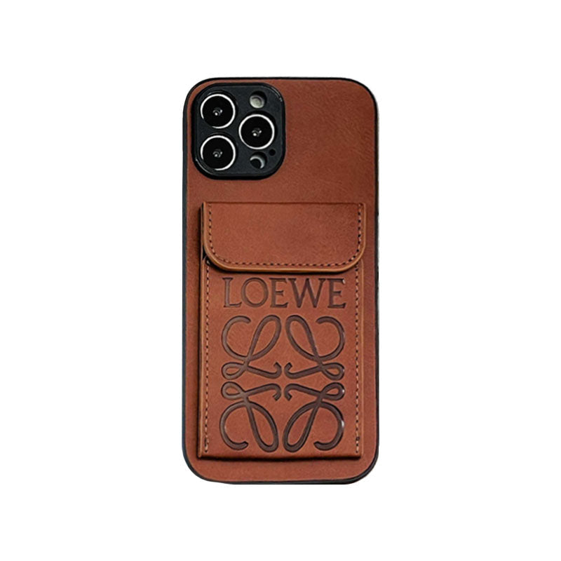 Étui de luxe pour iPhone avec porte-cartes noir-LZP2414