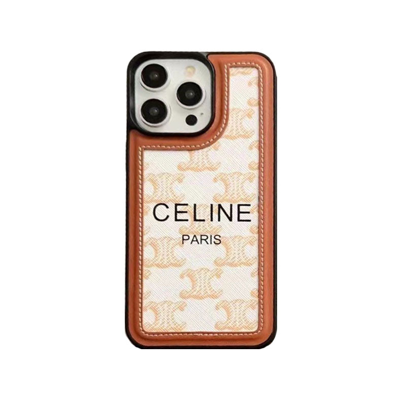 Coque iPhone noire Céline avec sangle - SZ231124