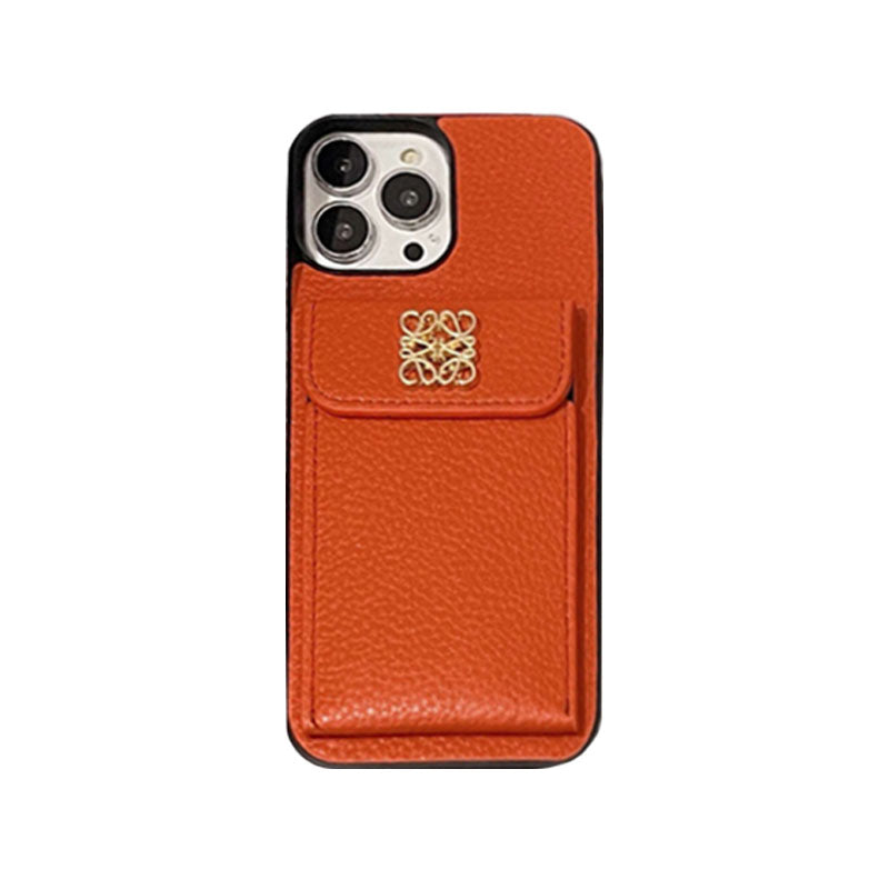 Étui iPhone de luxe avec porte-cartes Noir-QBK240603