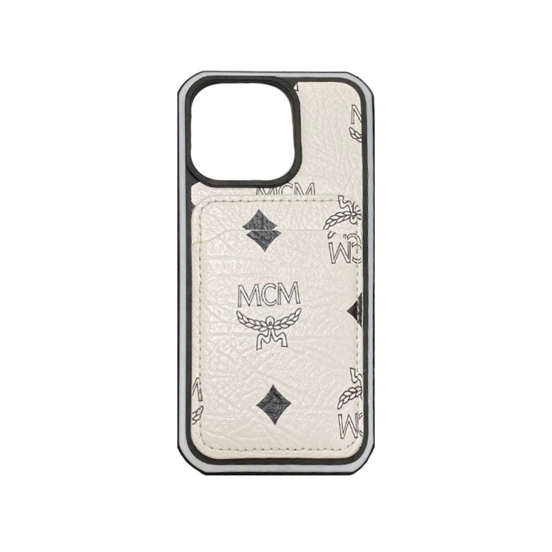 Étui de téléphone MCM avec porte-cartes Jaune-MCK240603