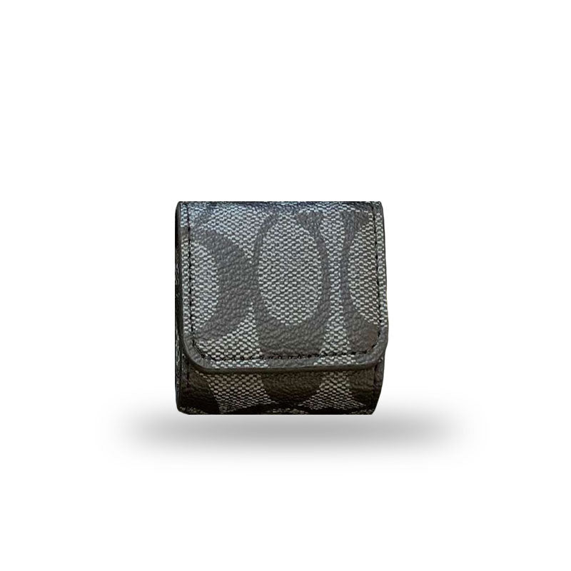 Luxus Coach AirPods Hüllen Schwarz-YH240425