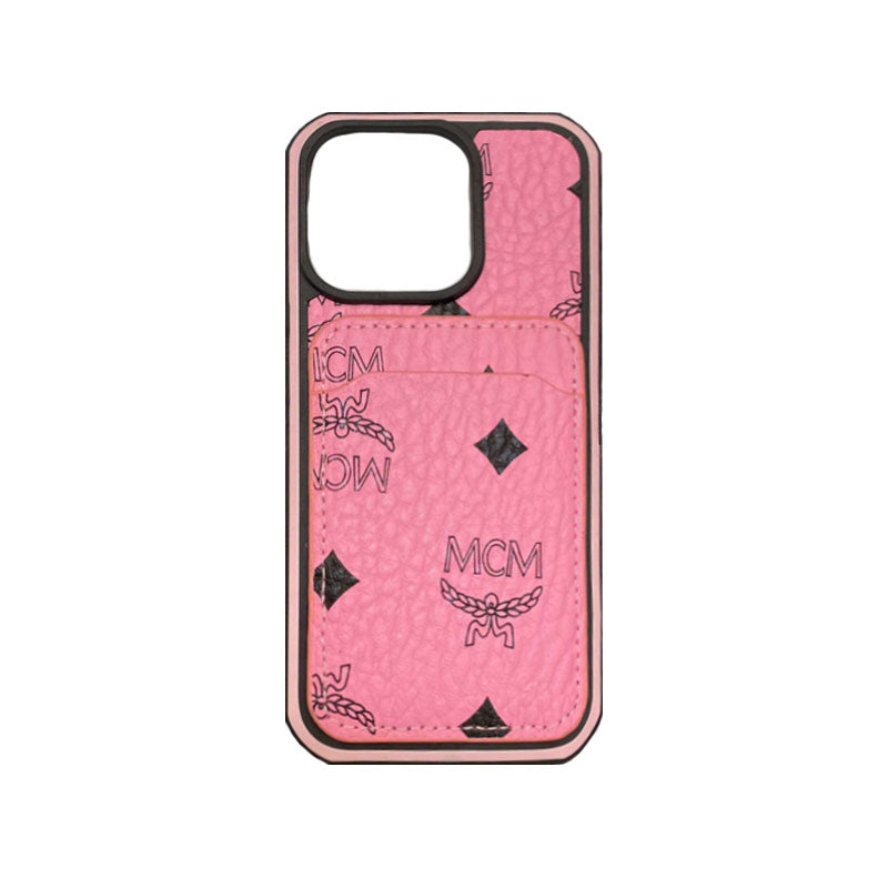 Étui de téléphone MCM avec porte-cartes Jaune-MCK240603