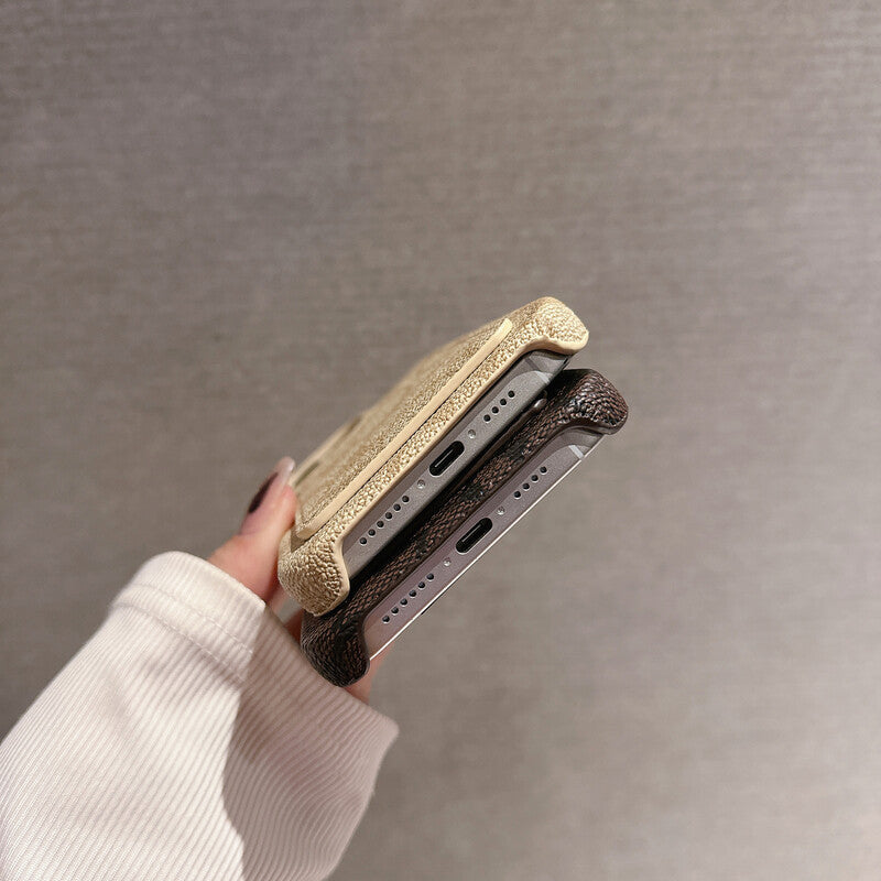 Klasické bílé pouzdro na iPhone s držákem karet -JQB240330