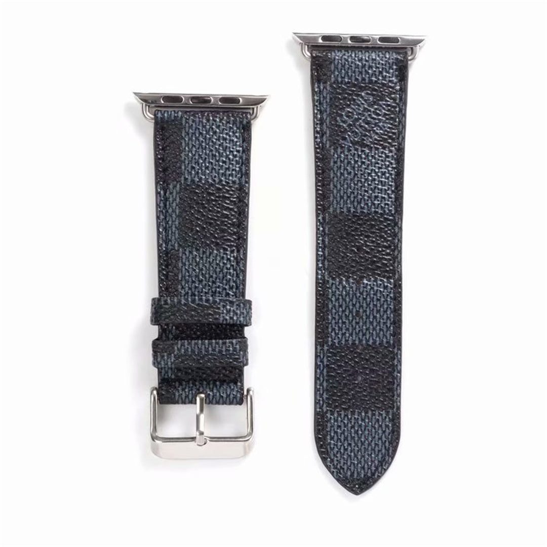 BRACELET EN CUIR MARRON CLASSIQUE DE LUXE POUR APPLE WATCH