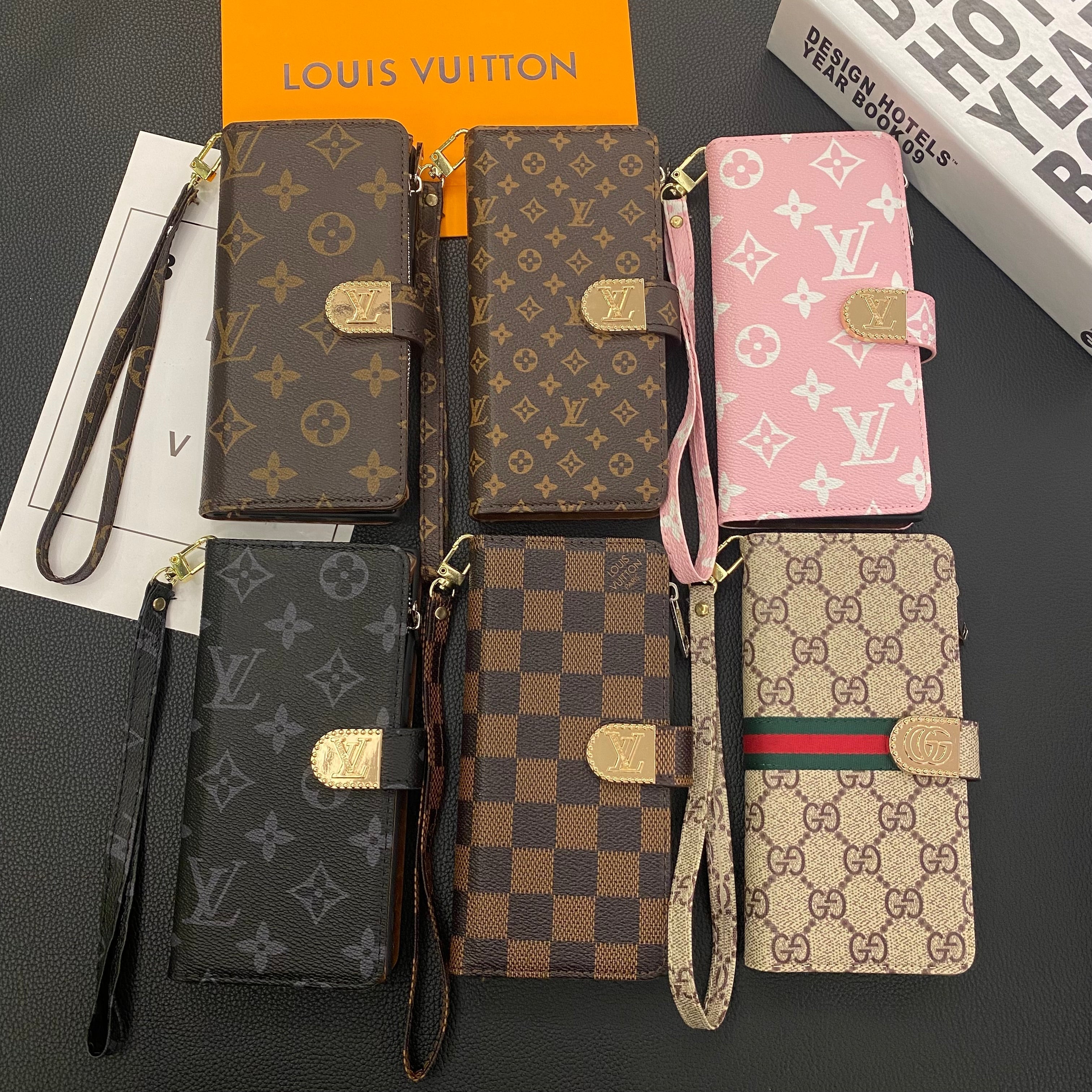 MONOGRAM CANVAS LEDERBRIEFTASCHE SAMSUNG HANDYHÜLLE