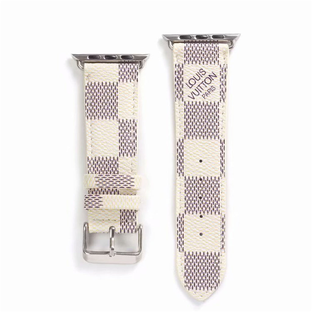 BRACELET EN CUIR MARRON CLASSIQUE DE LUXE POUR APPLE WATCH