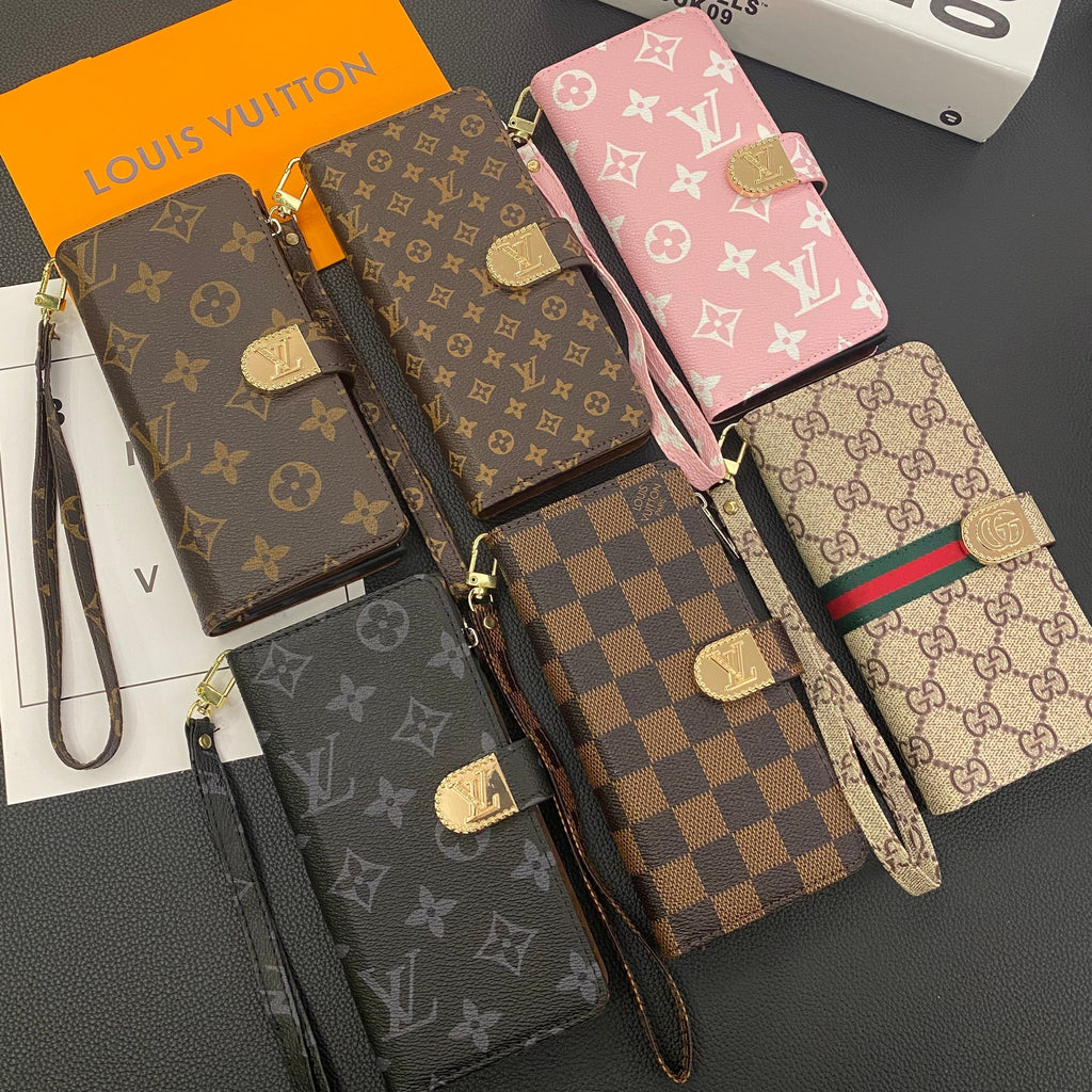 MONOGRAM CANVAS LEDERBRIEFTASCHE SAMSUNG HANDYHÜLLE