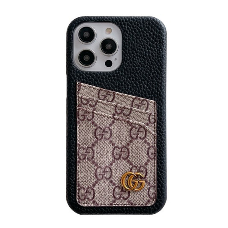 Étui classique pour iPhone avec porte-cartes haut de gamme