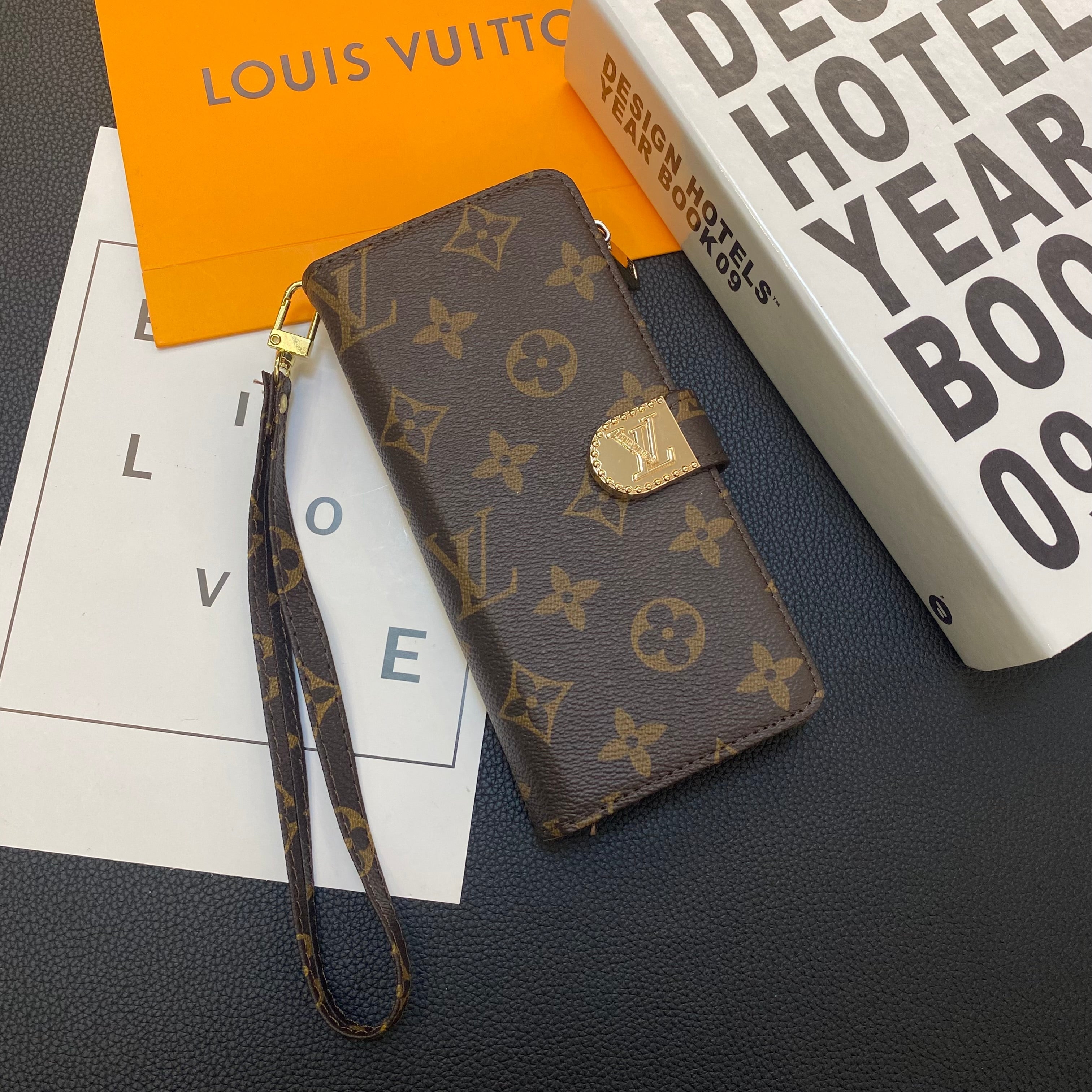 MONOGRAM CANVAS LEDERBRIEFTASCHE SAMSUNG HANDYHÜLLE