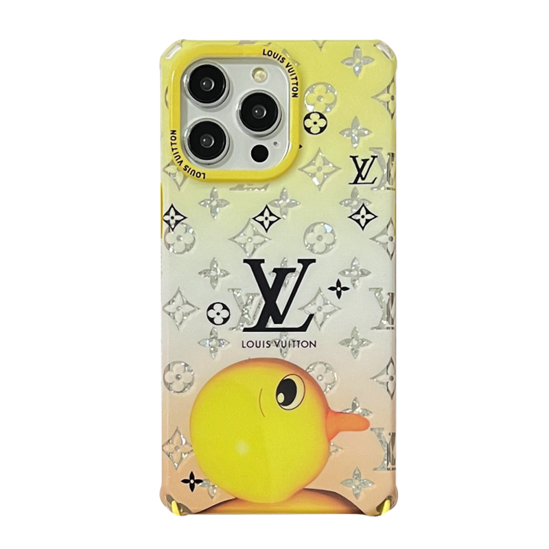 Coque de luxe carrée iPhone Canard & Lapin