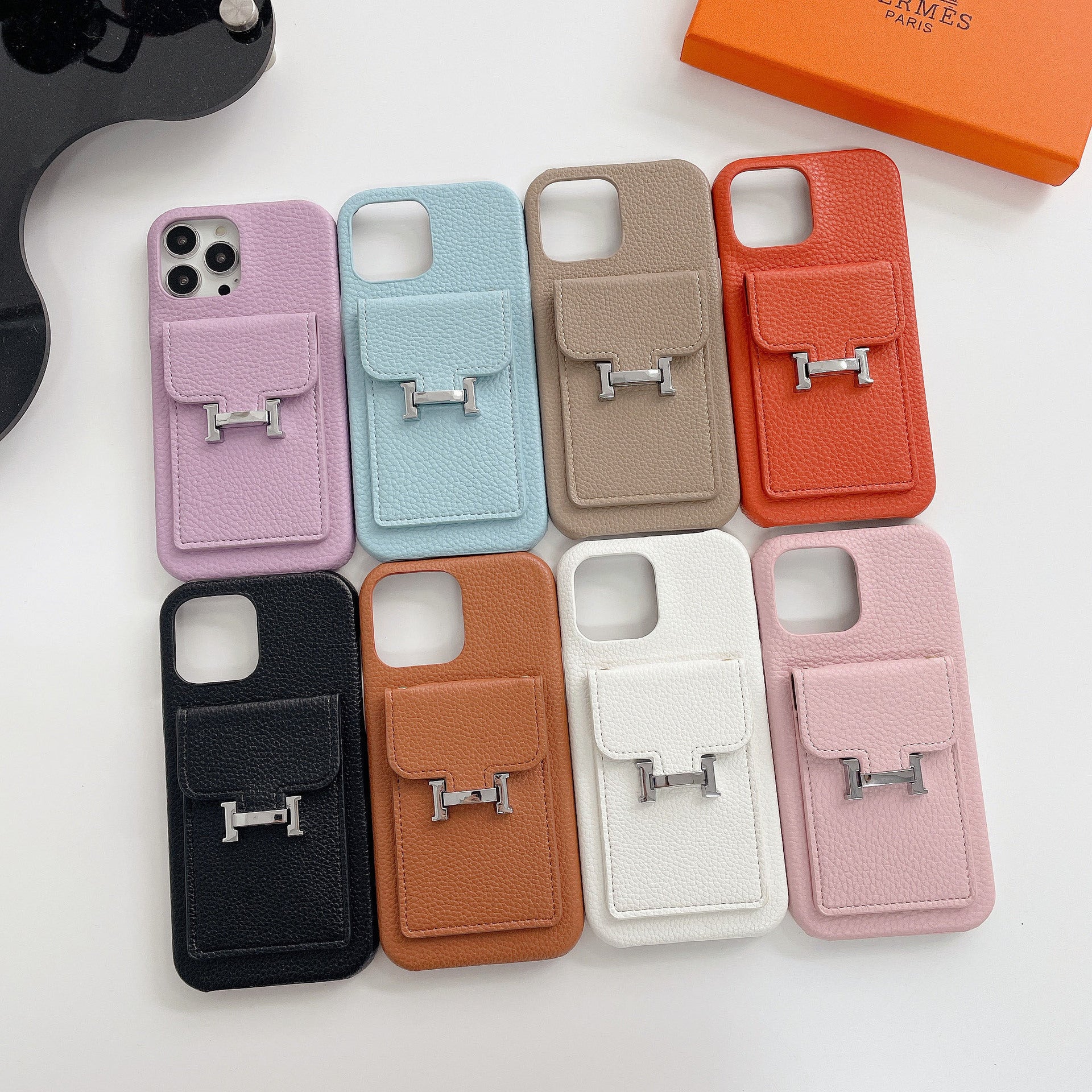 Pouzdro na iPhone z kůže H Card Holder