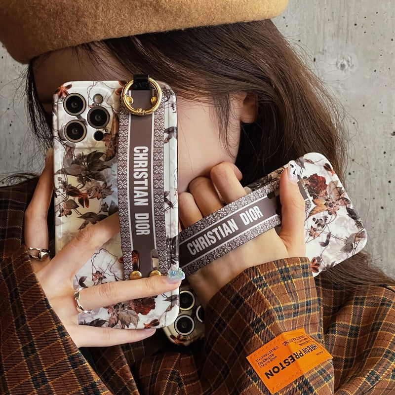 Fashion Maple Leaf Wristband iPhone Case