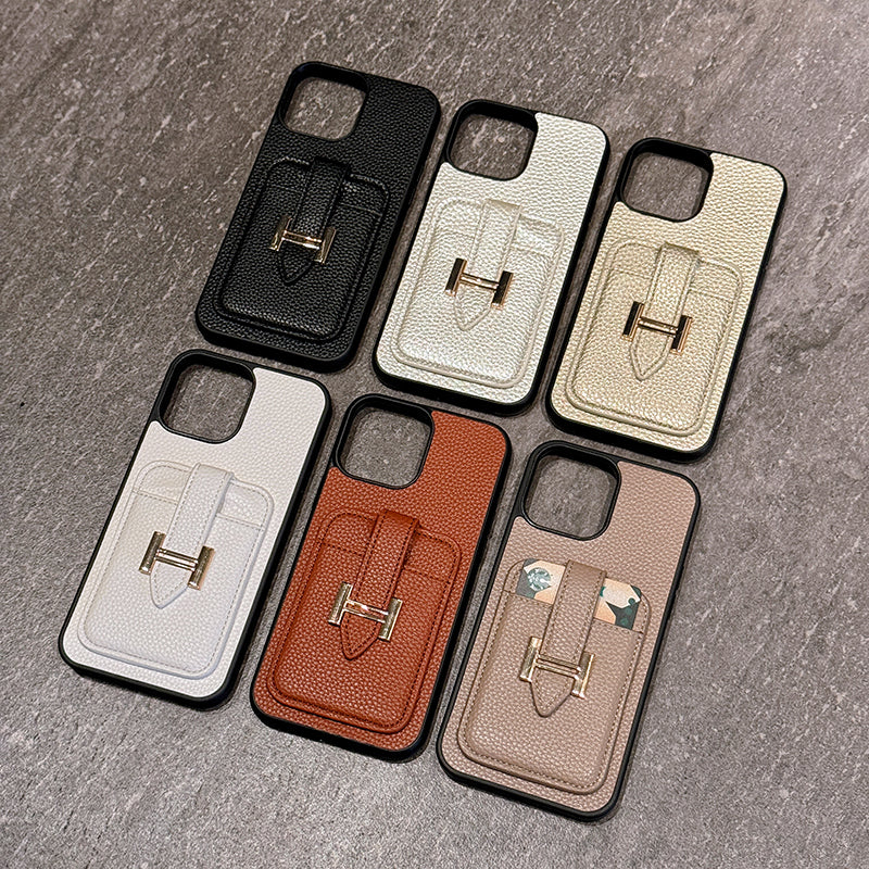 Pouzdro na iPhone z kůže H Card Holder