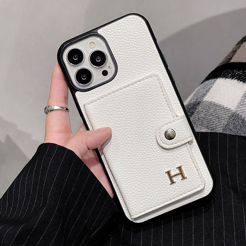 Pouzdro na iPhone z kůže H Leather Card Holder