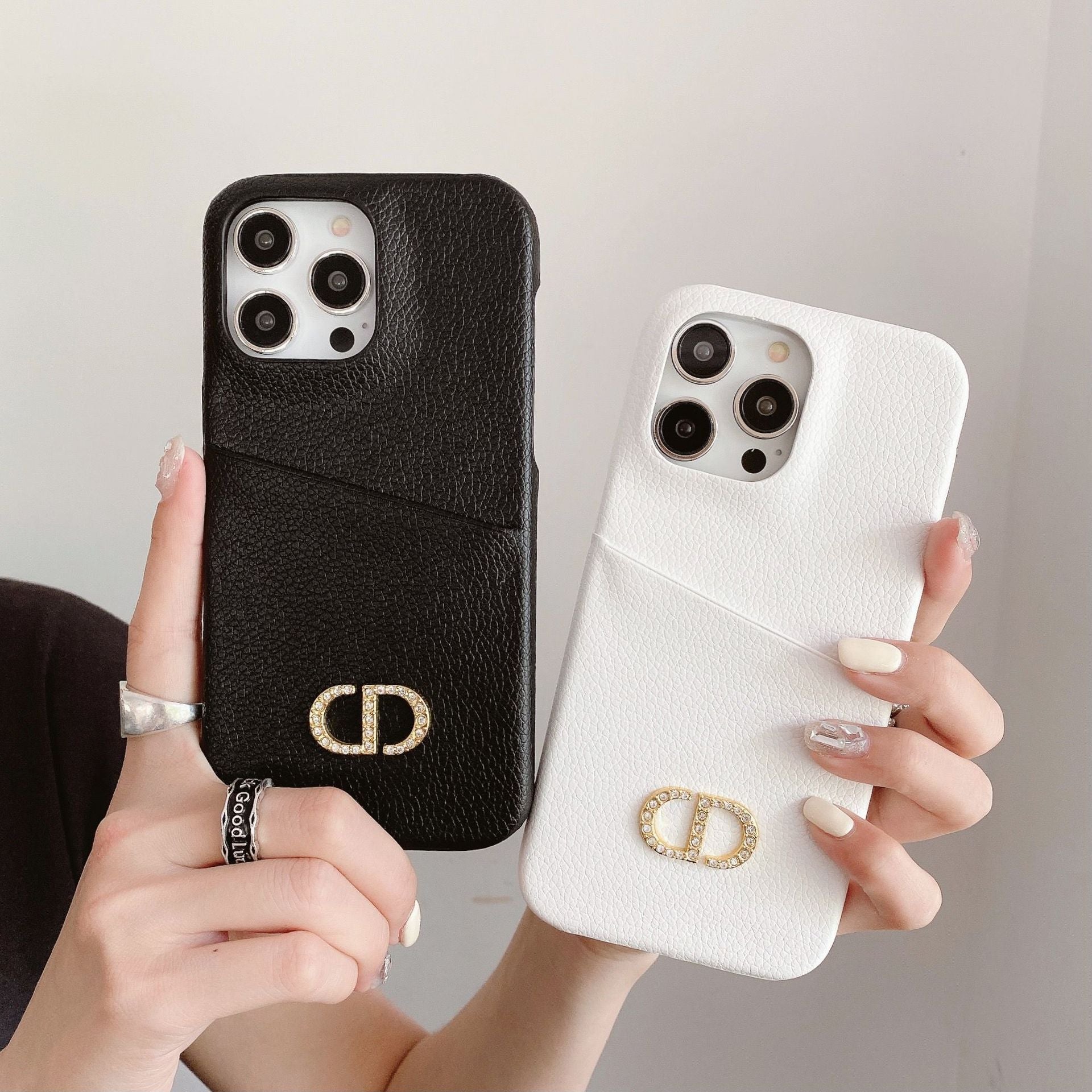 Coque iPhone en cuir de luxe