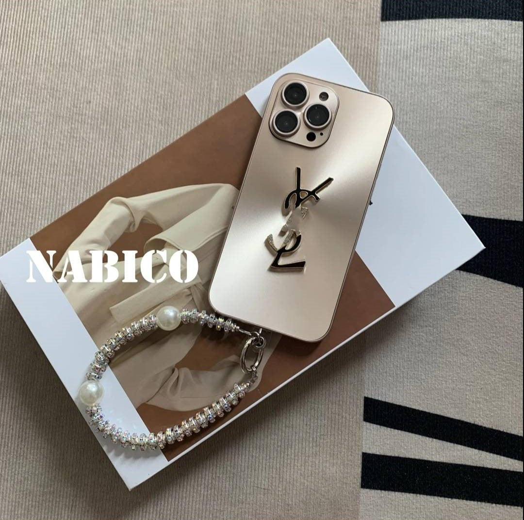 Coque iPhone élégante Letter Shine x Mono avec chaîne