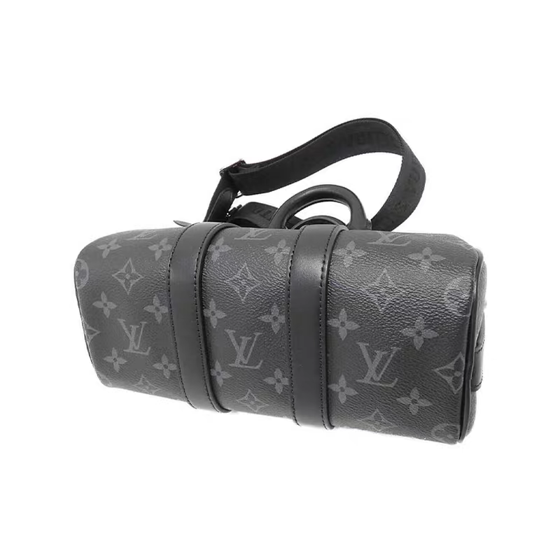Boston Barrel Bag mit Monogramm und Schultergurt