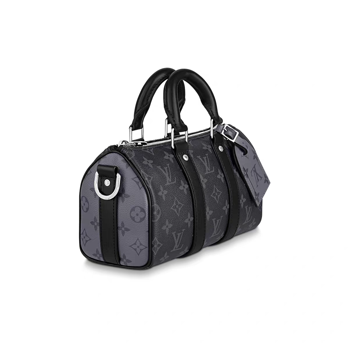 Boston Barrel Bag mit Monogramm und Schultergurt