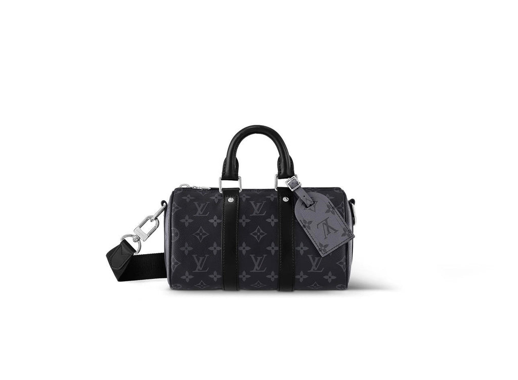 Boston Barrel Bag mit Monogramm und Schultergurt