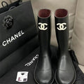 Elegante, klassische, wasserdichte hohe Stiefel – Zeitloser Stil und Komfort
