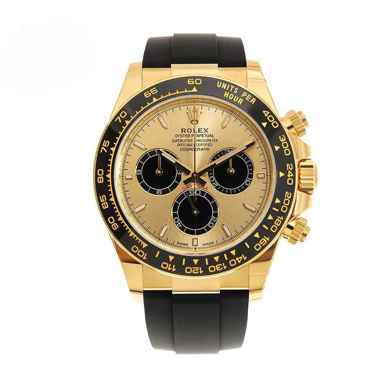 Montre Sport Chronographe de Luxe avec Bracelet en Caoutchouc