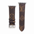 BRACELET EN CUIR MARRON CLASSIQUE DE LUXE POUR APPLE WATCH