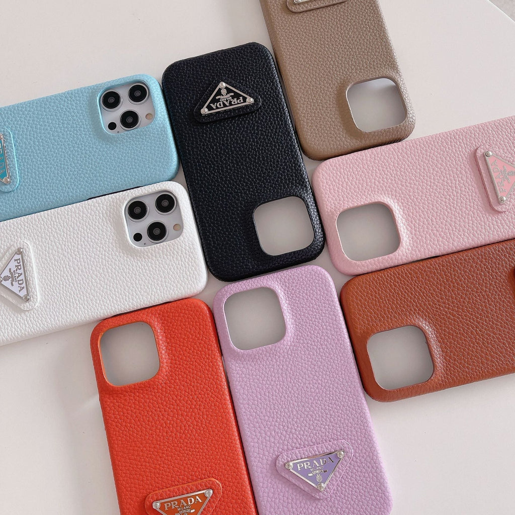 Luxuriöse Leder-iPhone-Hülle