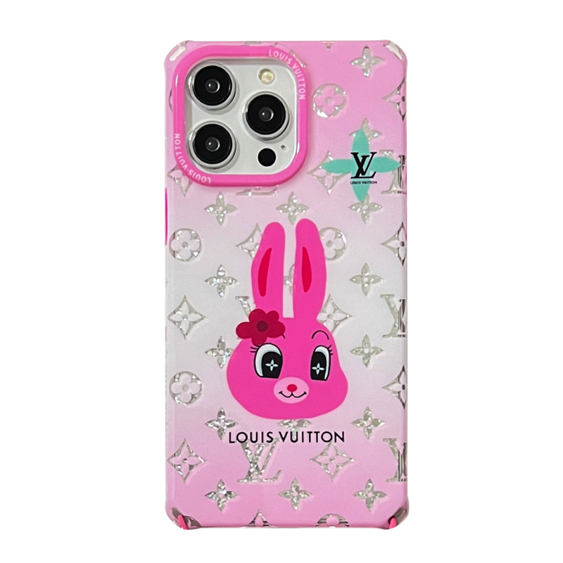 Coque de luxe carrée iPhone Canard & Lapin