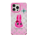 Coque de luxe carrée iPhone Canard & Lapin