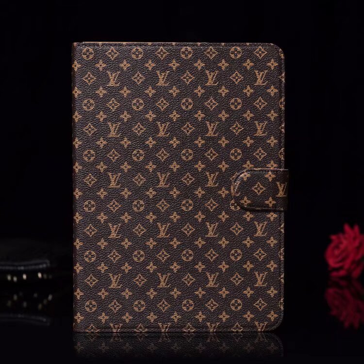 Elegante Monogram Canvas Flip Cover Apple iPad Schutzhülle aus Leder