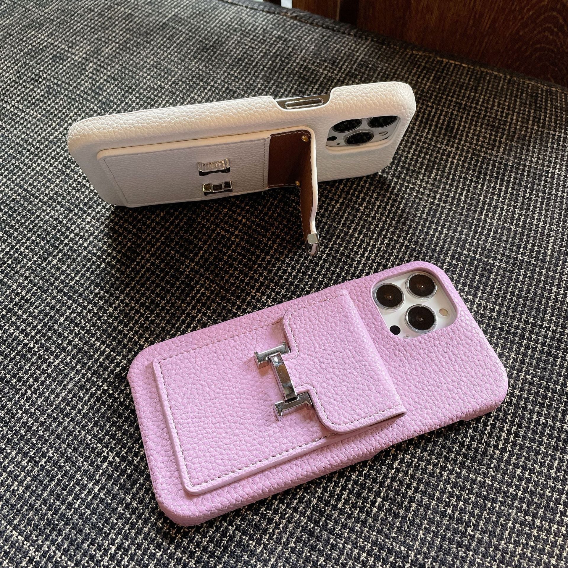 Pouzdro na iPhone z kůže H Card Holder