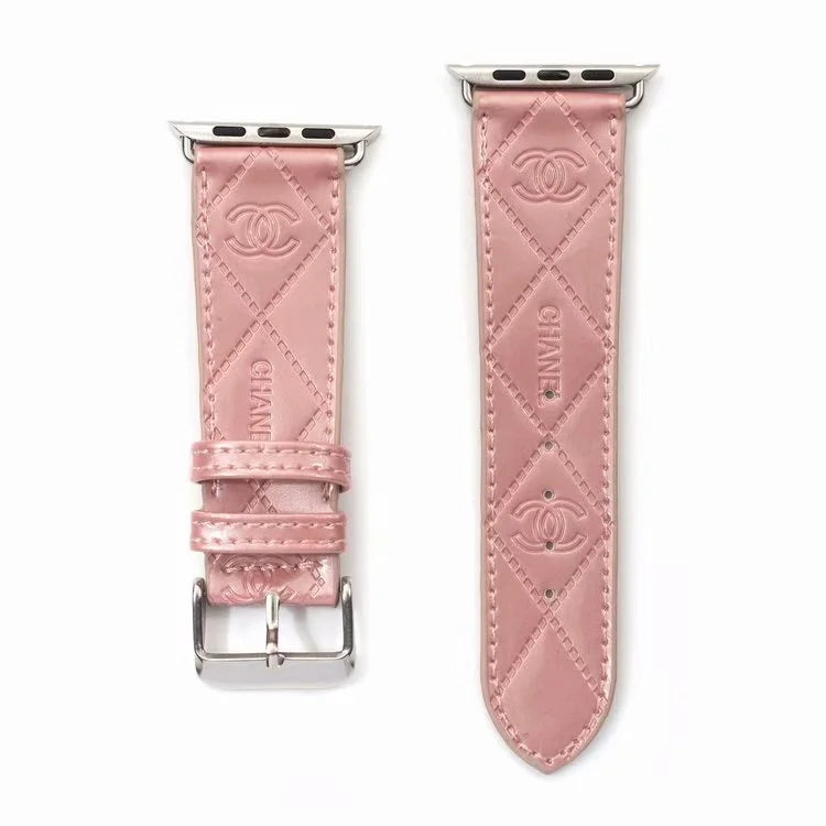 BRACELET EN CUIR GLOSSÉ POUR APPLE WATCH
