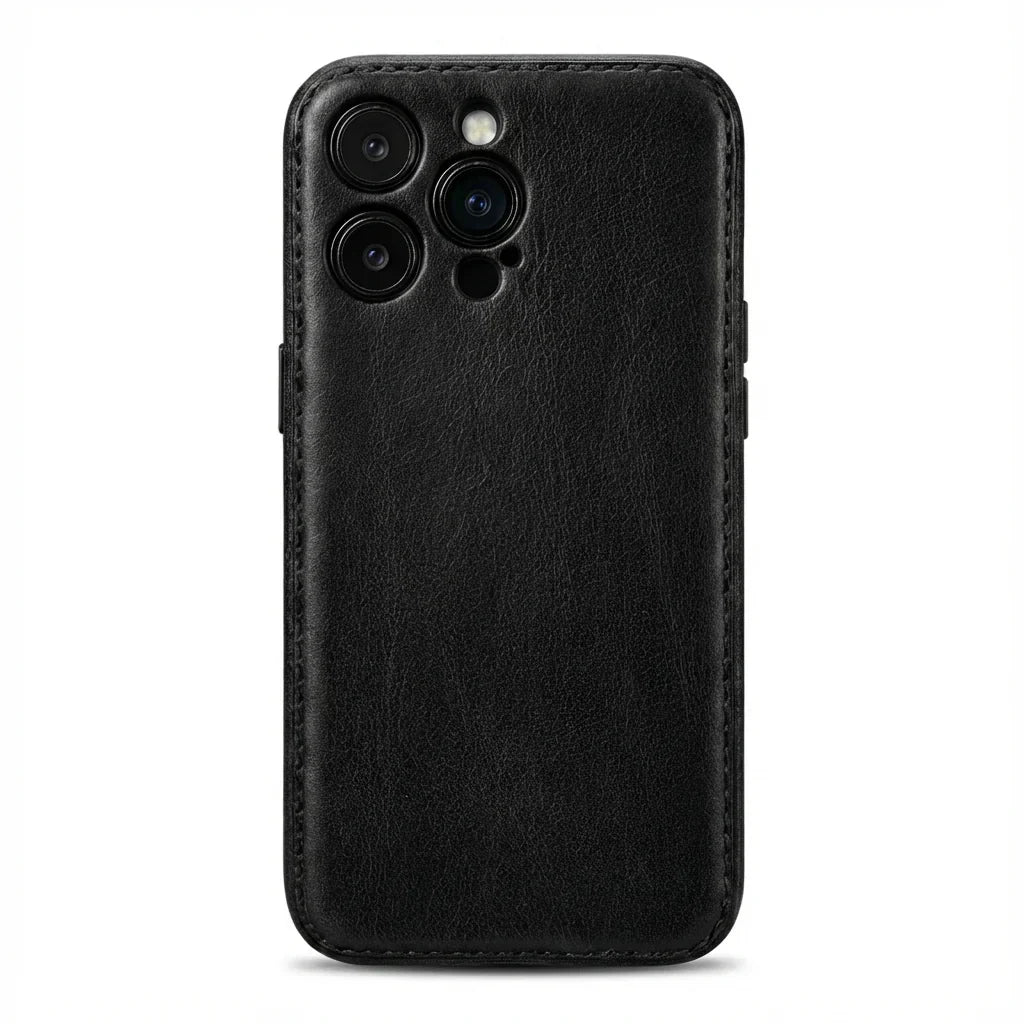 Étui iPhone en cuir tanné végétal fait main – Édition Patine Vintage