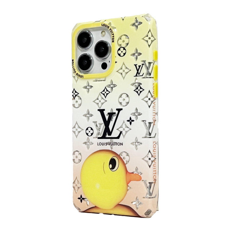 Coque de luxe carrée iPhone Canard & Lapin