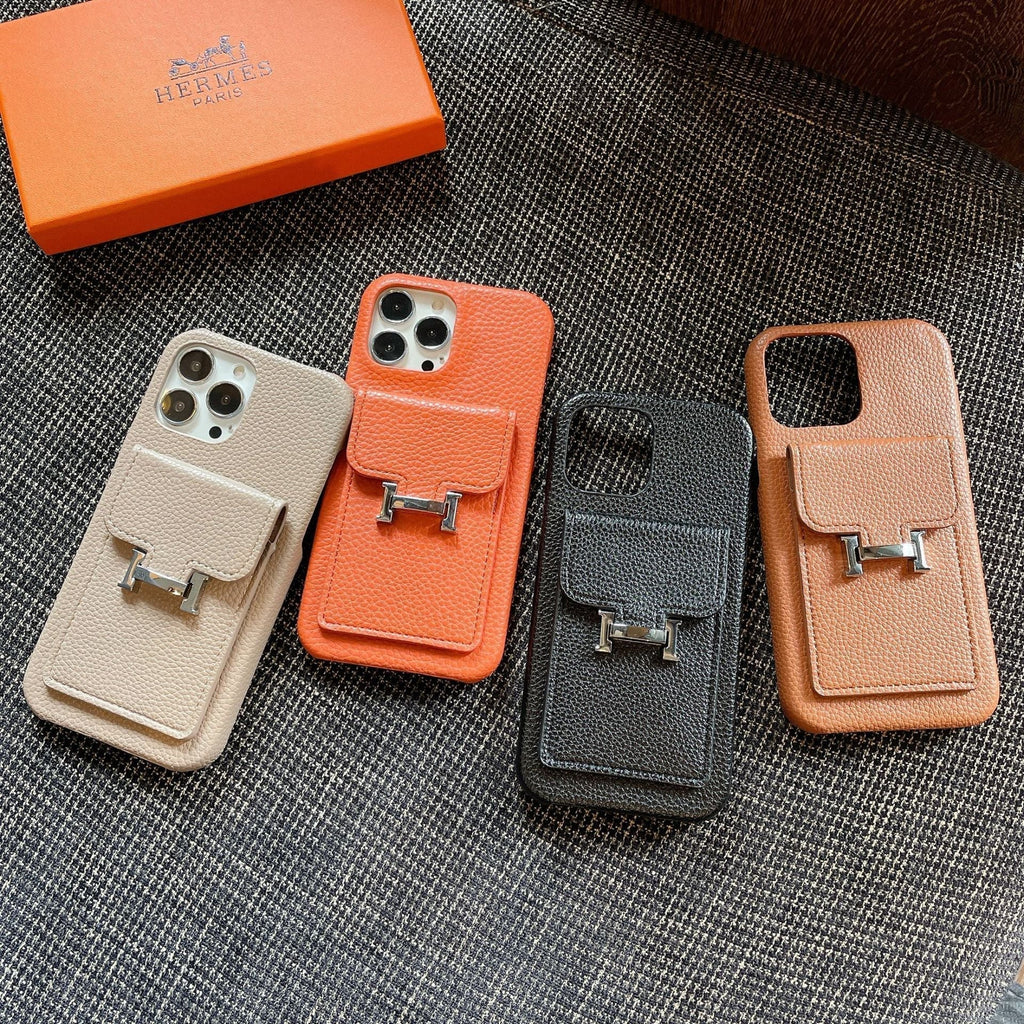 Pouzdro na iPhone z kůže H Card Holder