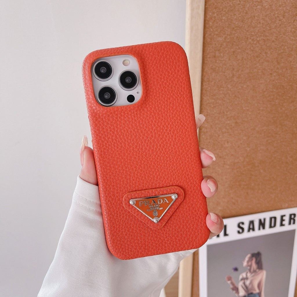 Luxuriöse Leder-iPhone-Hülle