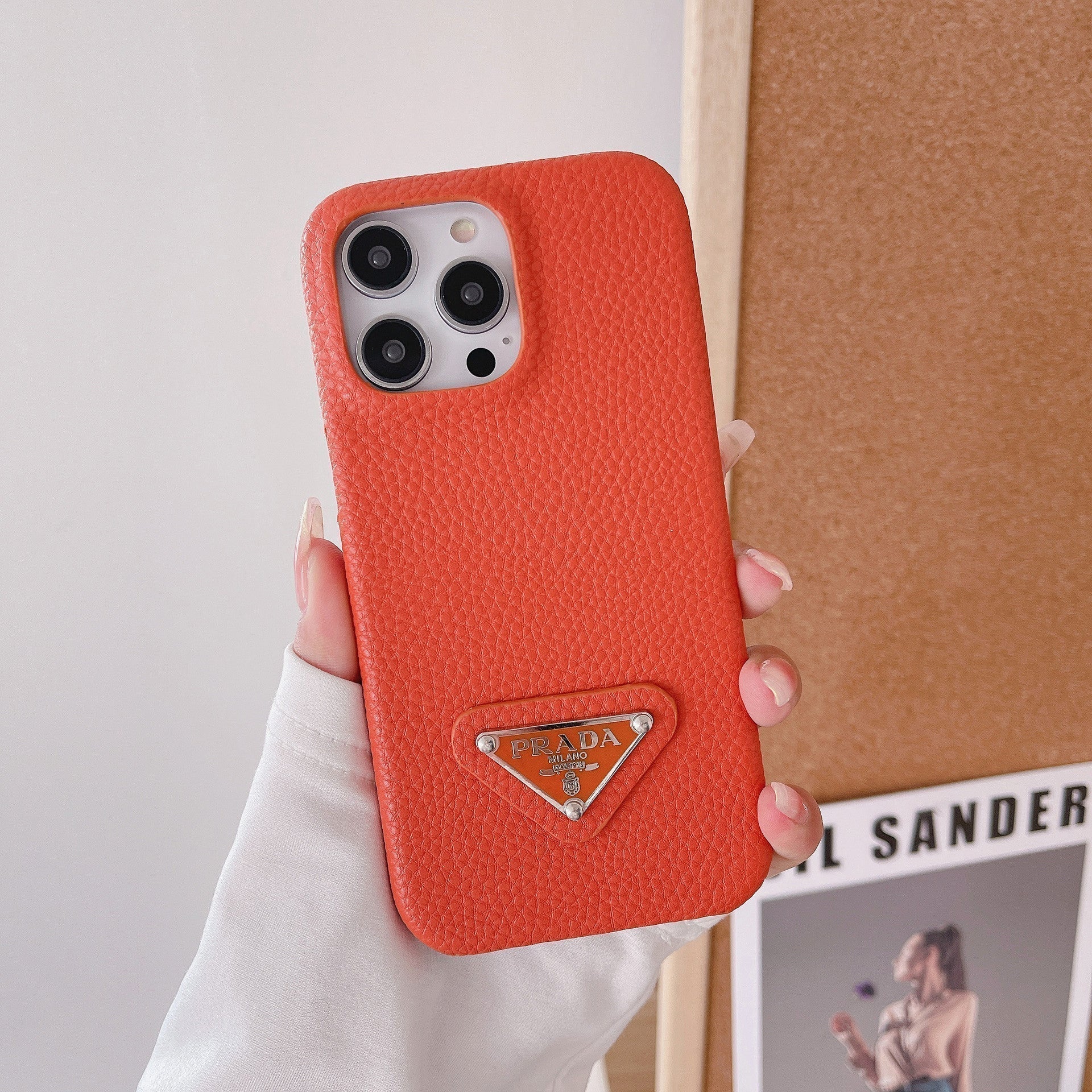 Luxuriöse Leder-iPhone-Hülle