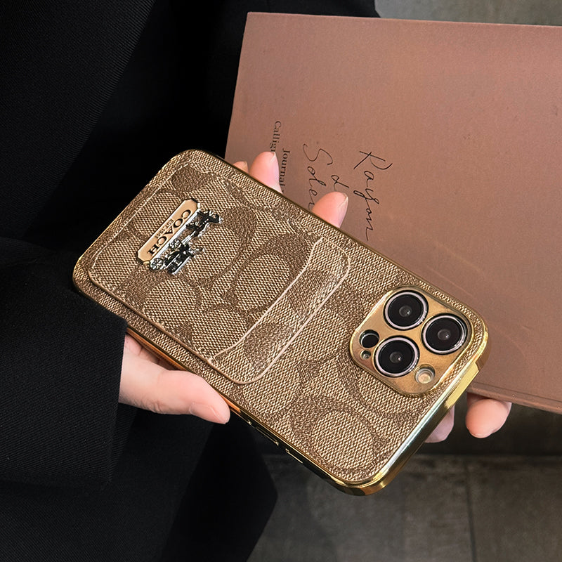 Étui iPhone en cuir avec porte-cartes classique