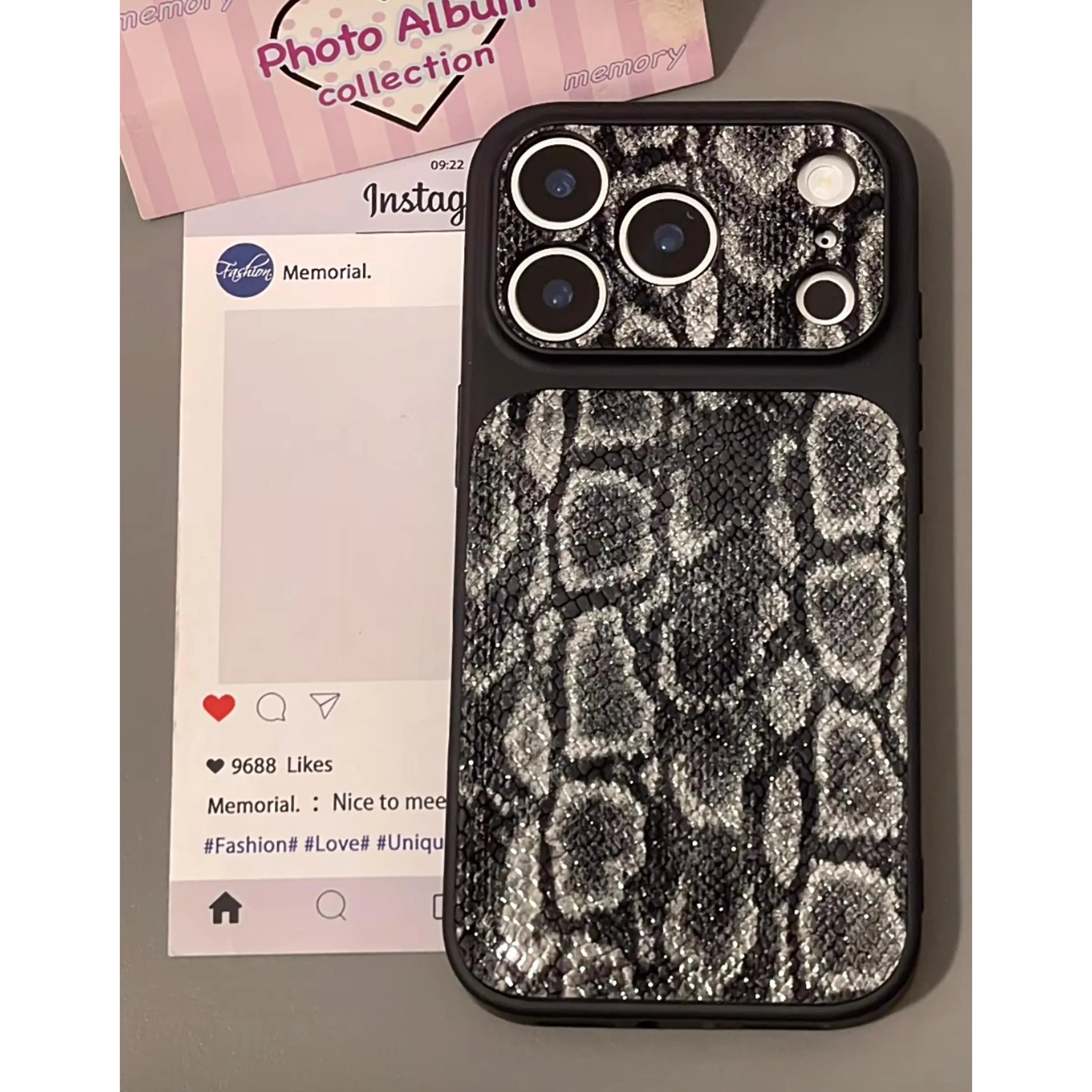 Coque iPhone Luxe Texture Peau de Serpent