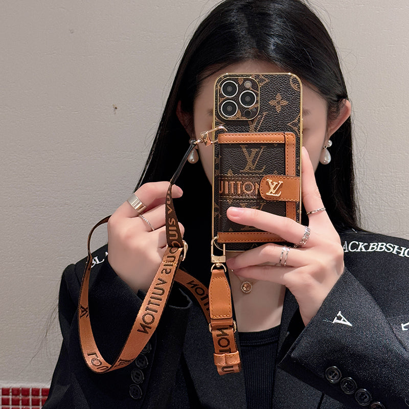 Coque iPhone de luxe avec chaîne