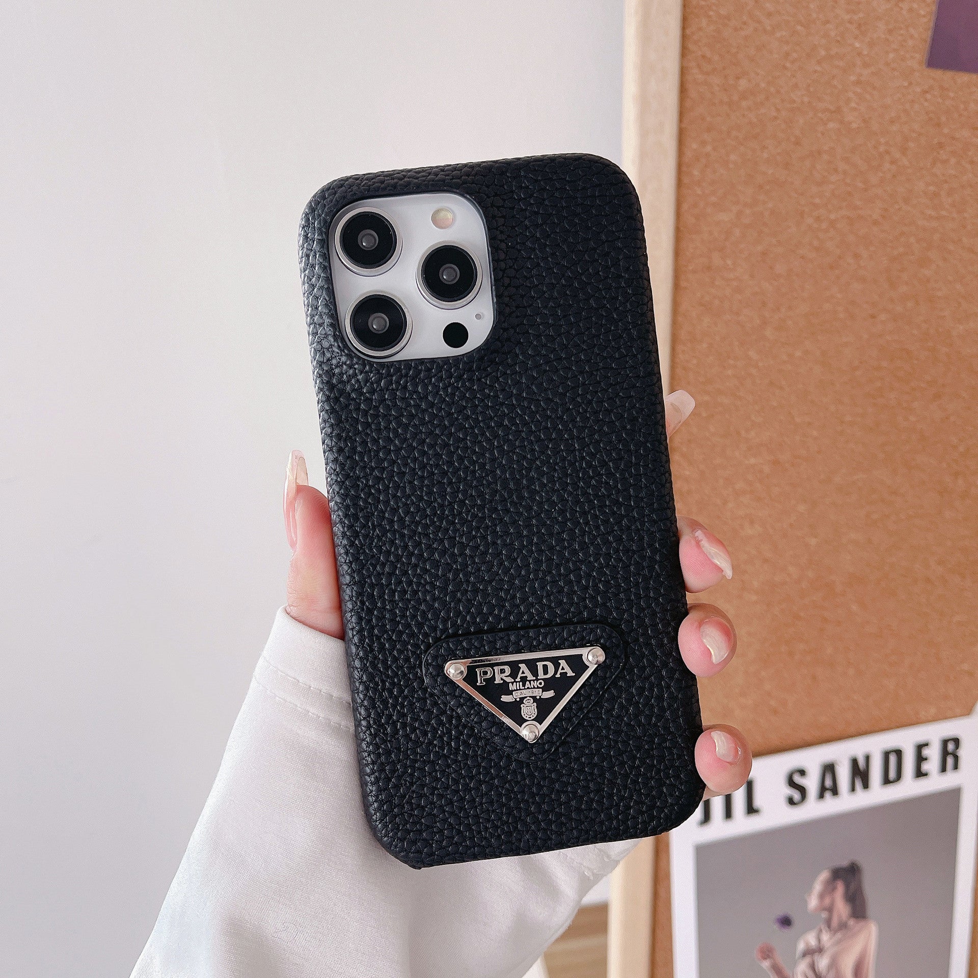 Luxuriöse Leder-iPhone-Hülle
